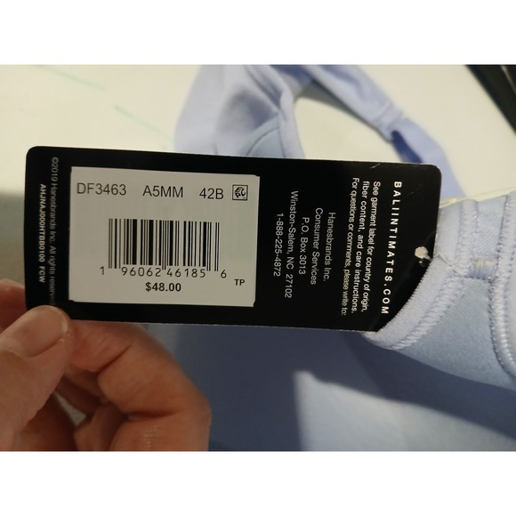 Bali Comfort Revolution Wireless Bra 42B Lavender Purple Cool Comfort - Picture 9 of 10